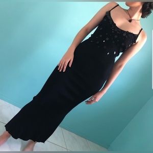 Black Market By Sheila Yen Black Sequin Dress 3/4
